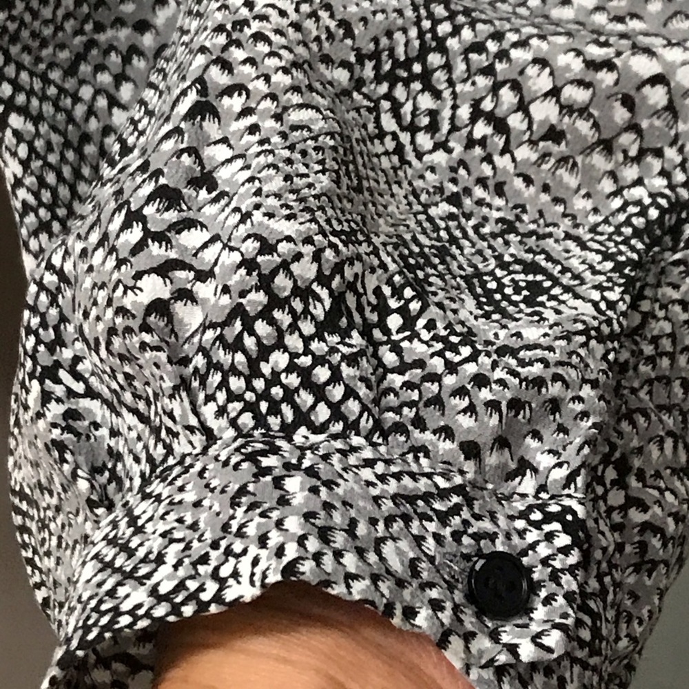 Joie Snakeskin Printed Silk Top Python Blouse - image 4